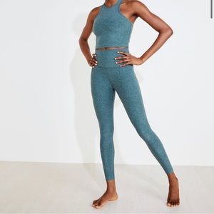 NWT Beyond Yoga Spacedye Leggings Rainforest Blue size Small